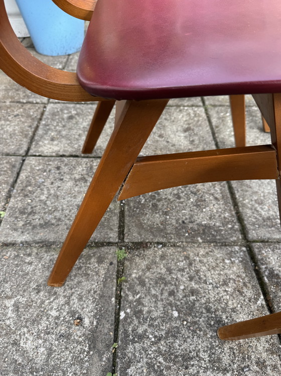 Set di 5 Sedie da pranzo Pynock – Legno, Skai, 1990 (photo 6 of 9)