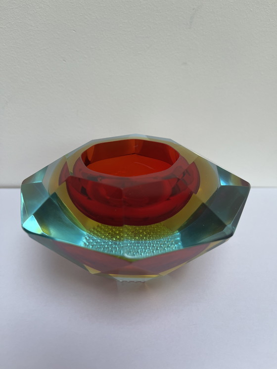 Image 1 of Cendrier vintage Sommerso en verre de Murano, vers 1960