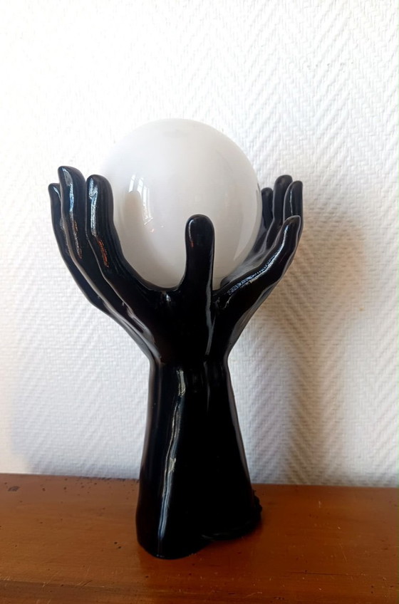 Vintage Hands Lamp 1970 – Table lamps, Ceramic (photo 10 of 13)