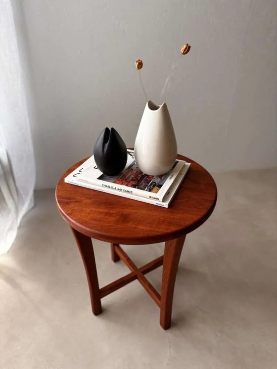 Image 1 of Danish solid teak side table 1960s