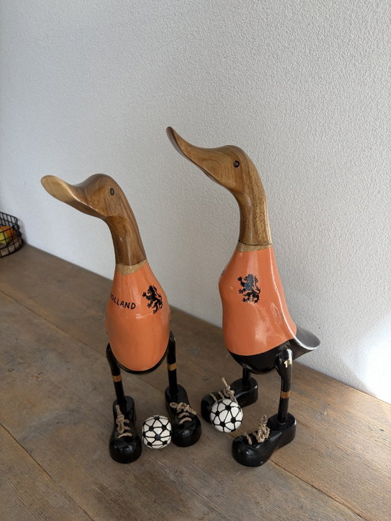 Anatra da calcio in legno fatta a mano – Olanda – 43 cm – Oggetti decorativi (photo 7 of 7)