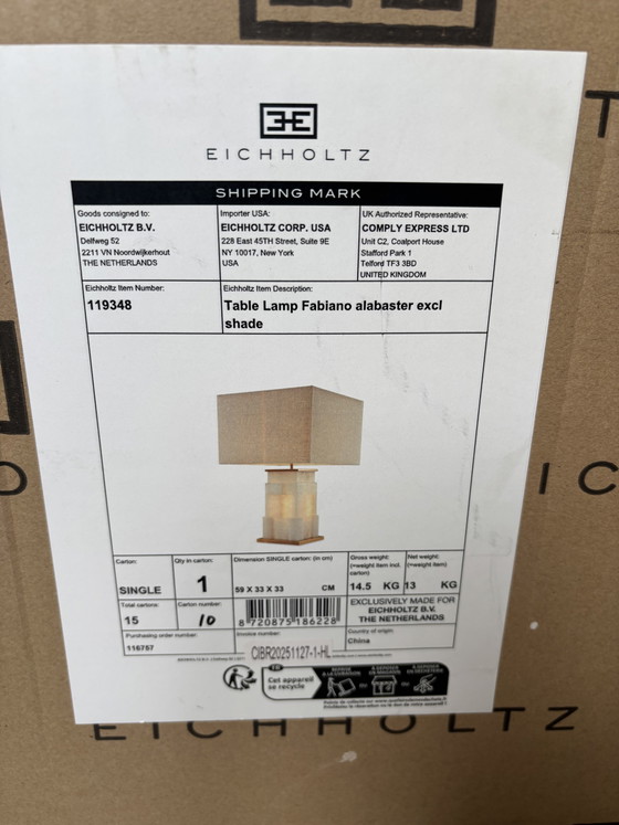 Image 1 of Lampada da tavolo Eichholtz Fabiano, nuova - senza paralume originale