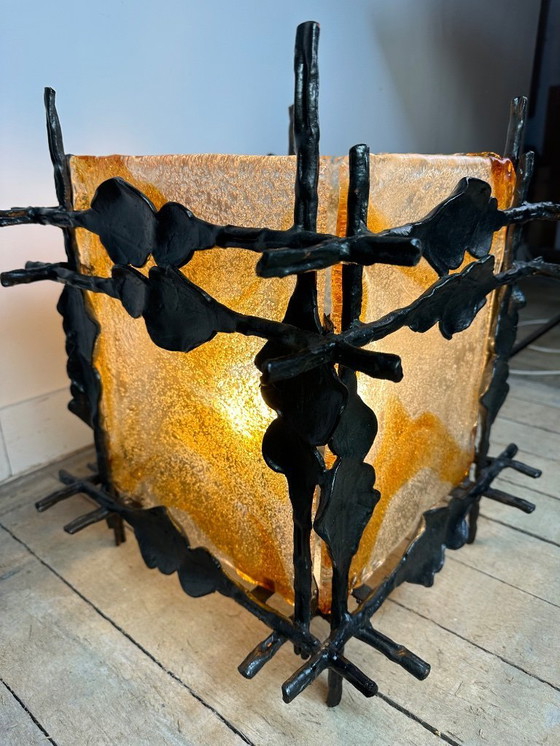 Image 1 of Brutalist lamp 1960 by Tom Ahlström and Hans Ehrich