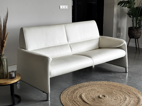 Image 1 of Leolux Felizia Design Sofa – White Leather – 185cm