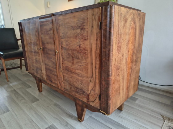 Image 1 of Burr Walnut Sideboard | Art Deco / Mid-Century