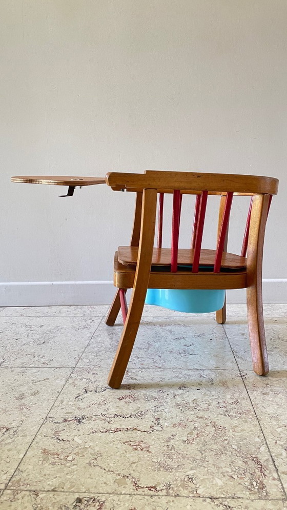 Image 1 of Poltrona per bambini in legno vintage Baumann