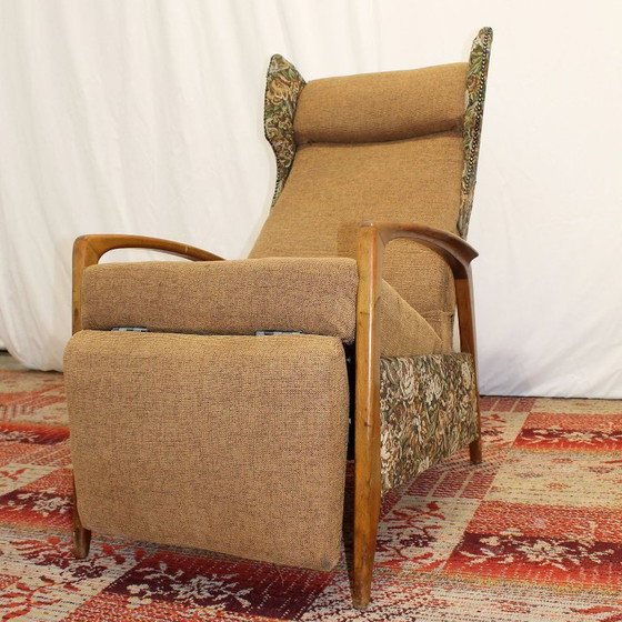 Mid-Century deutscher Relaxsessel, verstellbare Loungesitzgelegenheit, 1970er, Deutschland (photo 2 of 8)