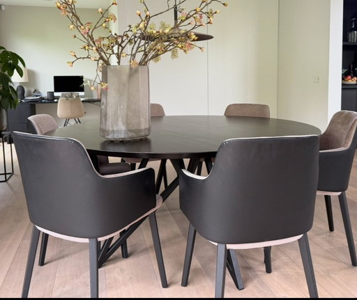 Studio Henk table noire - ronde 160