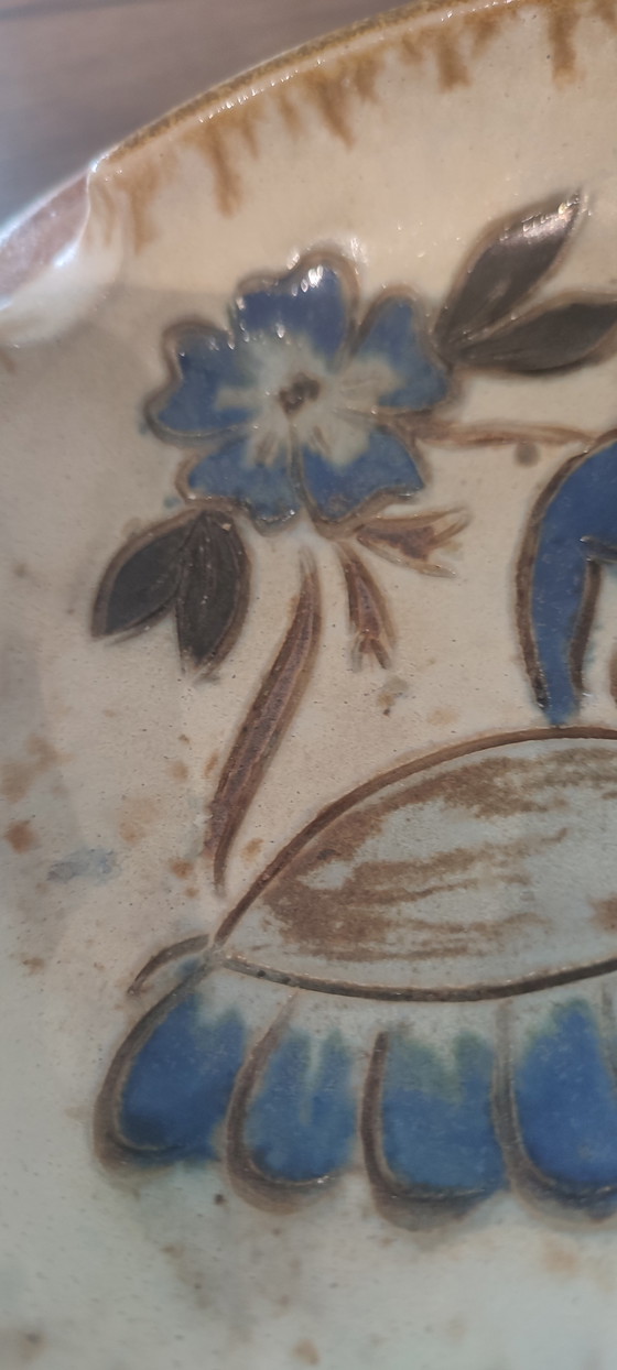 Image 1 of Small bowl signed Antoine Dubois, Mons ceramic, 1930s–40s

