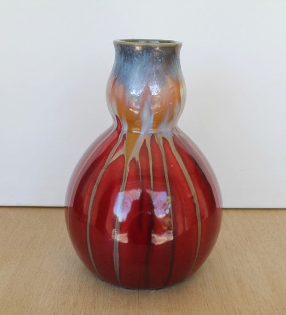 Art Déco Kalebas Vaas 'Coloquinte' Thulin België (Model 200) – Thulin faiencerie, Vazen, Ceramic (photo 5 of 13)