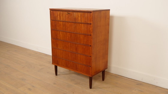 Vintage Danish Chest of drawers | Teak | 6 drawers | 106 cm – Wood (photo 3 of 9)