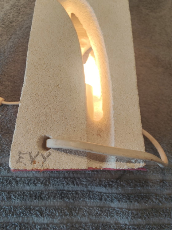 Image 1 of Lampe Luminaire  Sculpture - Signée "Evy