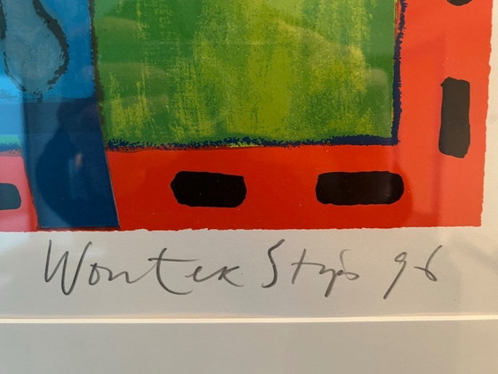 Image 1 of Grafik Le Pique Nique von Wouter Stips 18/125, gerahmt