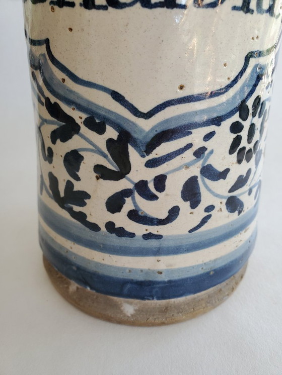 Image 1 of Albarello - Apothekergefäß - Steingut aus dem 17. Jahrhundert (Ref. 3793)