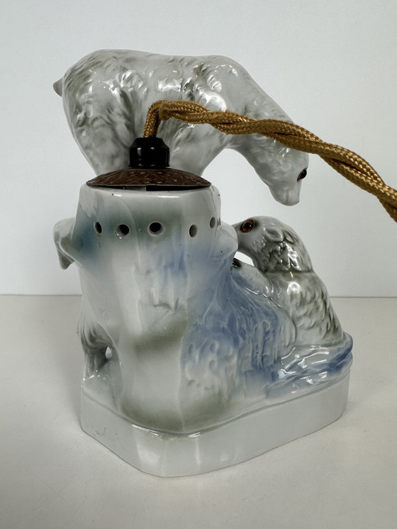 Image 1 of Art Deco (fragrance) lamp - polar bears