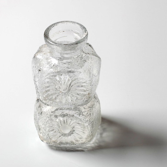 Image 1 of Vase Kvety / Pressed Glass Vase Flowers by Pavel Panek / Libochovice / Czech Republic / 1973