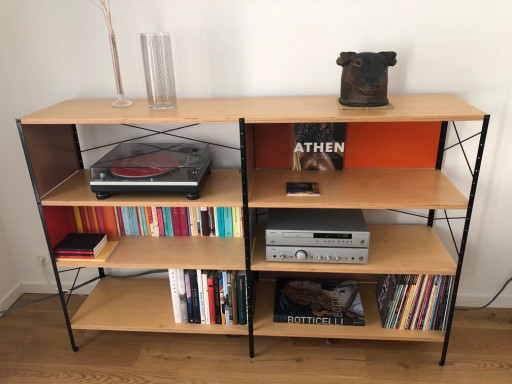 Étagère ESU pour unité de rangement Eames (3 niveaux) – Vitra, wandkast, Metal, Wood