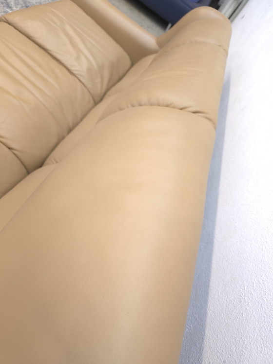 Image 1 of Poltrona Frau Set de tres plazas con sillón, sofá de cuero, sillón de diseño