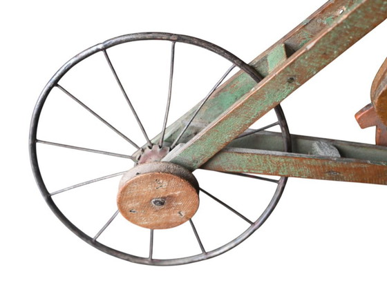 Image 1 of Jouet cycliste articulé - Art populaire belge, début du 20e siècle