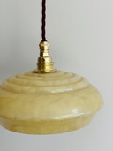 Suspension Art Déco française en verre marbré – années 1930