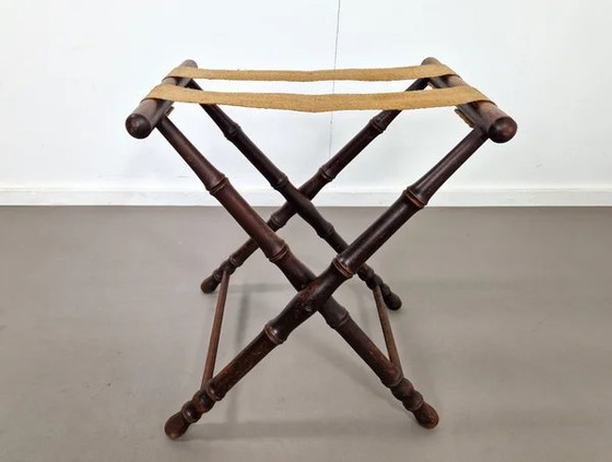 Klappbarer Gepäckträger | Faux Bambus | 1910, Kleiderständer (Foto 2 von 9)