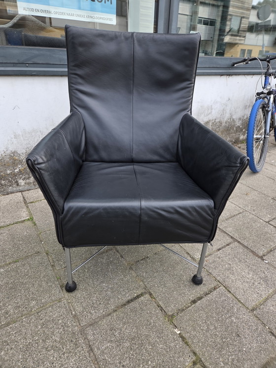 1x Poltrona Montis Charly – Poltrone, Leather, Chrome (photo 2 of 5)