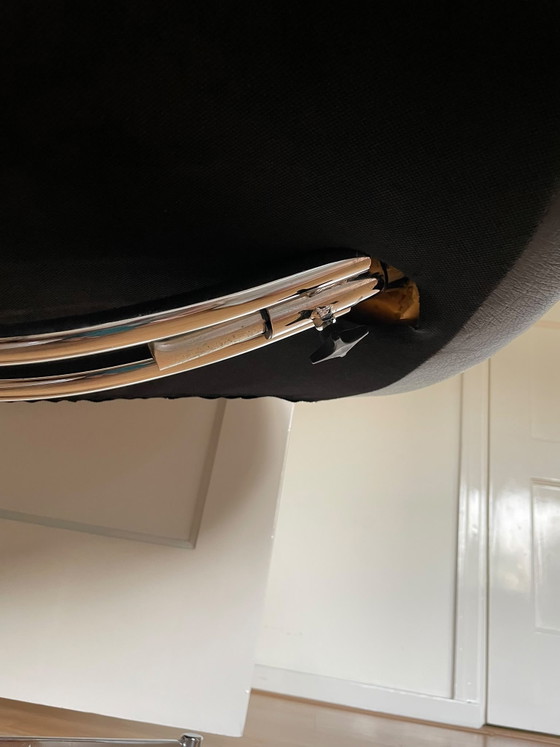 Sillón giratorio de cuero negro – Hulshoff, Sillones, Leather (photo 5 of 7)