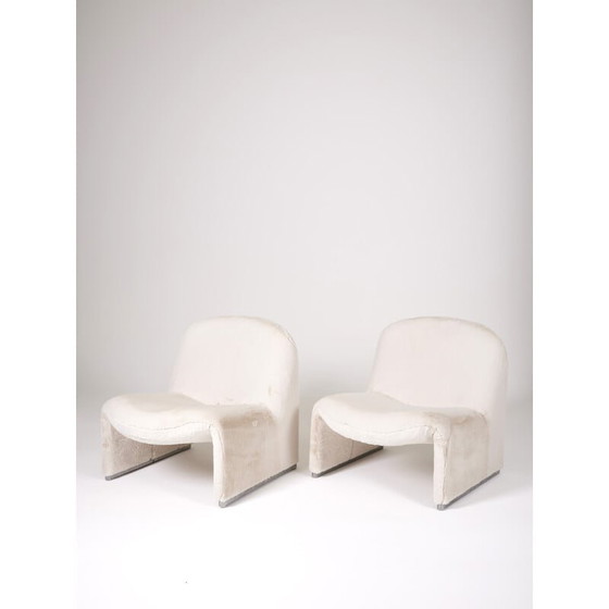 Image 1 of Pair of vintage Alky armchairs by Giancarlo Piretti for Artifort, Italy 1970