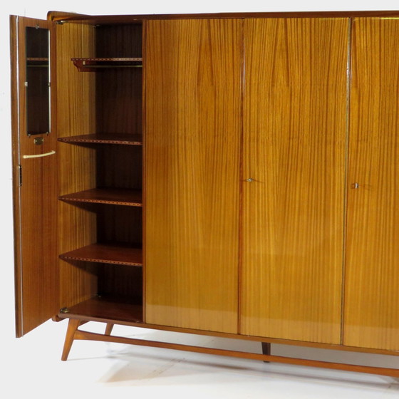 Image 1 of Grande armoire vintage Mid Century à 4 portes, années 1960