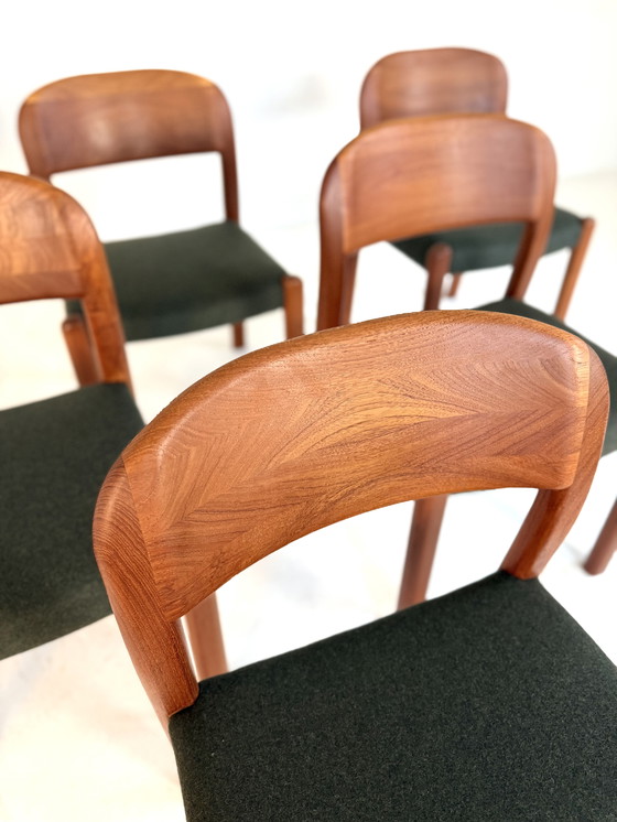 Image 1 of 6 sedie da pranzo danesi restaurate, EMC Møbler '80