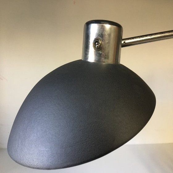 Table lamp Ferdinand Solère, 60s, Metal, Grey, Vintage (photo 7 of 12)