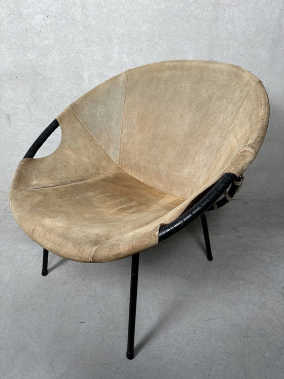 Image 1 of 2x Vintage Ballonstoelen - Lusch Erzeugnis - 1960’s