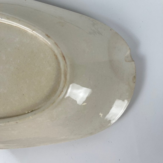 Image 1 of Coppia di piatti da portata ovali con manici laterali, KG Lunéville, Ironstone, "Fontainebleau", rosa, XIX secolo
