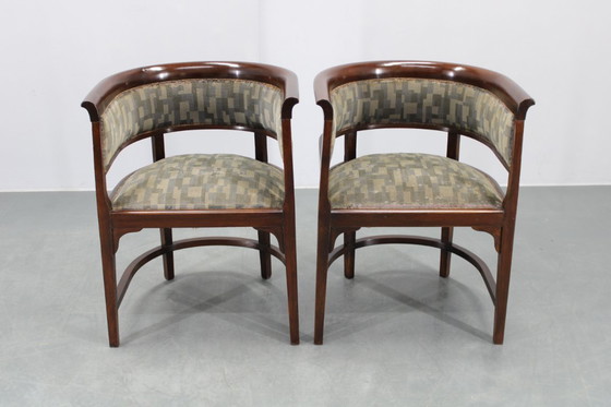 Image 1 of 1920er Jahre Paar Bugholzsessel, Tschechoslowakei