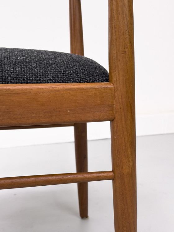 Image 1 of Sillas de comedor danesas de teca de H. W. Klein para Bramin, años 60, juego de 6