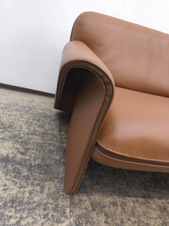 Image 1 of De Sede ds 125 Cognac Designer Sofa Leather Sofa Couch Gerd Lange