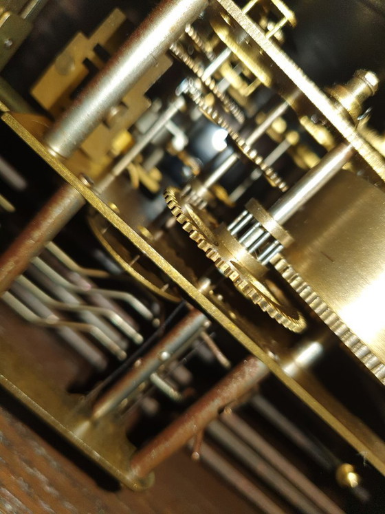 Image 1 of Vintage 1950s wall clock with manual regulator