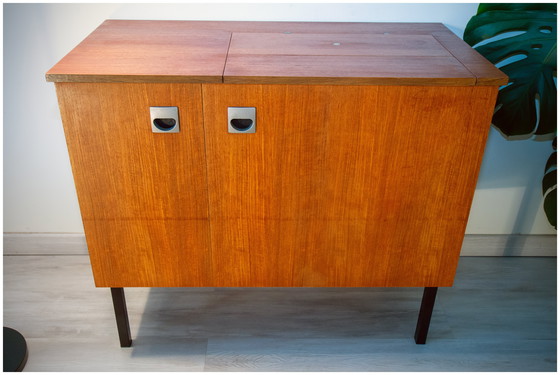 Image 1 of 60s modernist sideboard/desk, teak