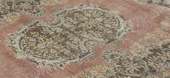 Tappeto turco vintage 270x165 cm – Tappeto in lana annodato a mano, morbido e neutro, con motivo a – Tappeti (photo 6 of 10)