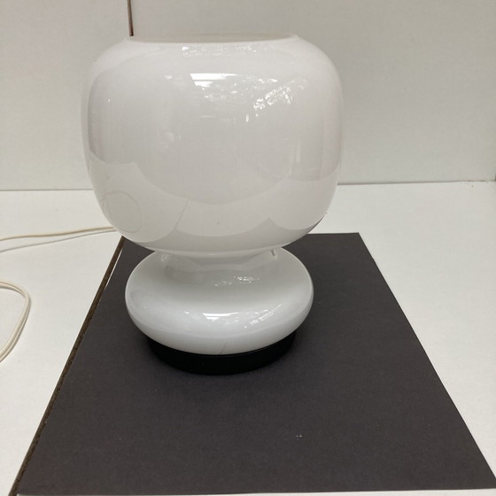 Image 1 of Table lamp white opaline glass vintage 70'S italian work