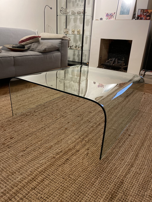 Vintage Glass Waterfall Coffee Table