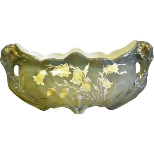 Jardinière vintage en porcelaine art nouveau