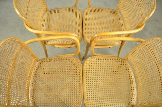 Image 1 of Set of 4 vintage Joseph Hoffmann No. 811 Prague chairs by FMG, 1950s, Poland
