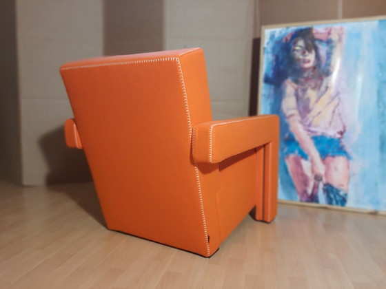 Image 1 of Cassina Utrecht 637 Nuovo mai usato in panno di lana Ruggine arancione (Serie 13L) Punto cavallo