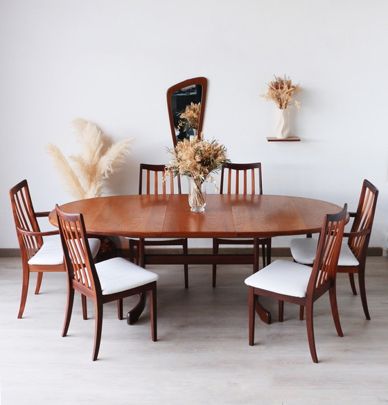 Image 1 of Oval Dining Table - 6 To 8 Pers. - G Plan