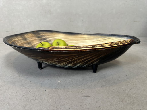 Vintage XL clam shell - plastic bowl
