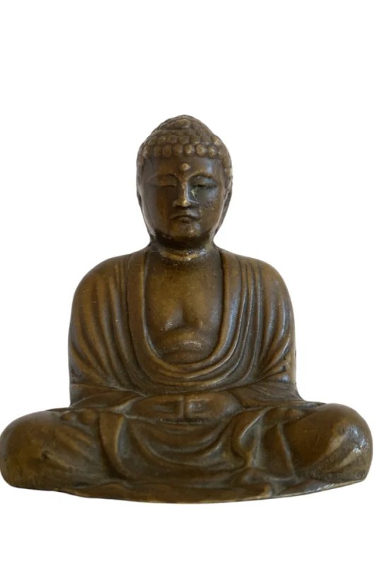 Estatua japonesa de Buda de bronce macizo – Esculturas, Bronze (photo 2 of 11)
