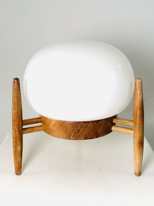 LAMPE DE TABLE DE KRÁSNÁ JIBZA POUR ULUV, ANCIENNE TCHECOSLOVAQUIE, années 1950