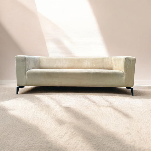 Stylish Cream-colored sofa (Sofa has been professionally cleaned)