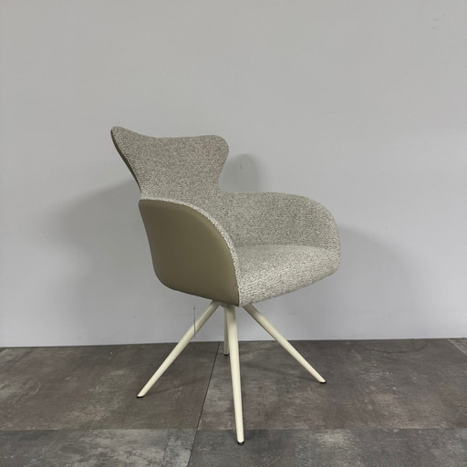 Nio Set van 4 – Bert Plantagie, eetkamerstoelen, Textile, Modern
